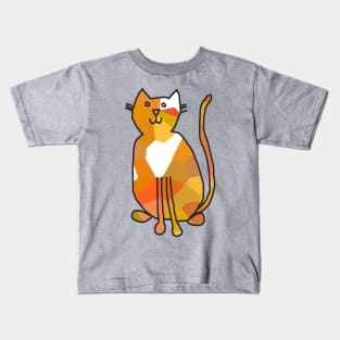 Gold Crystal Cat Kids T-Shirt